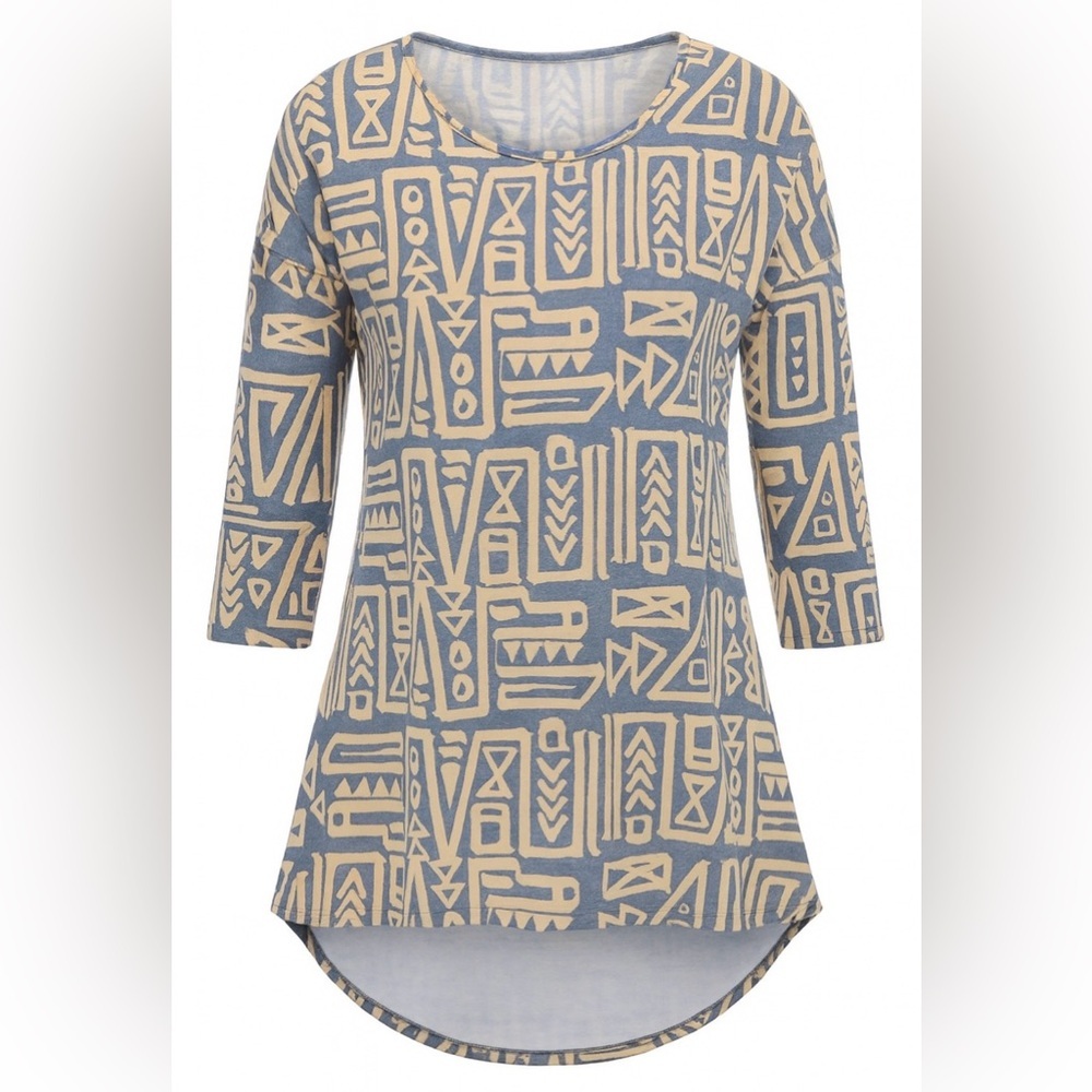 LuLaRoe Activewear AOP Irma Top Sz XXS​